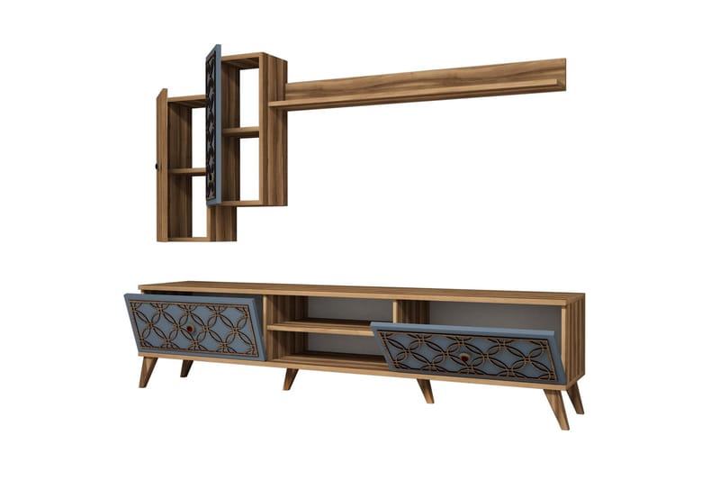 VARRED TV-Möbelset 180 cm Brun - Brun - Möbler - Vardagsrum - Tv-möbler & mediamöbler - Tv-möbelset