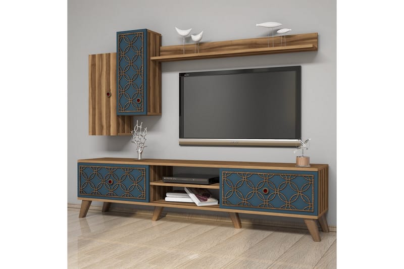 VARRED TV-Möbelset 180 cm Brun - Brun - Möbler - Vardagsrum - Tv-möbler & mediamöbler - Tv-möbelset