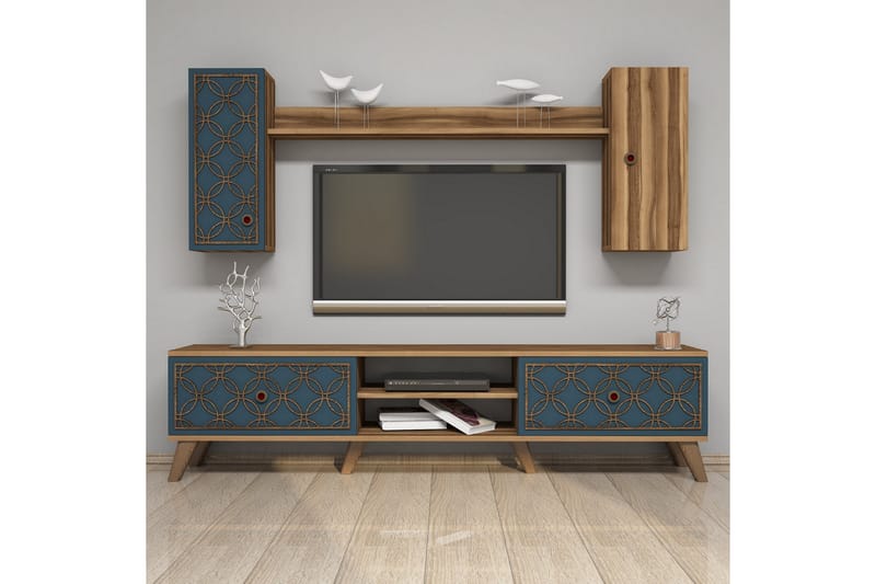 VARRED TV-Möbelset 180 cm Brun - Brun - Möbler - Vardagsrum - Tv-möbler & mediamöbler - Tv-möbelset