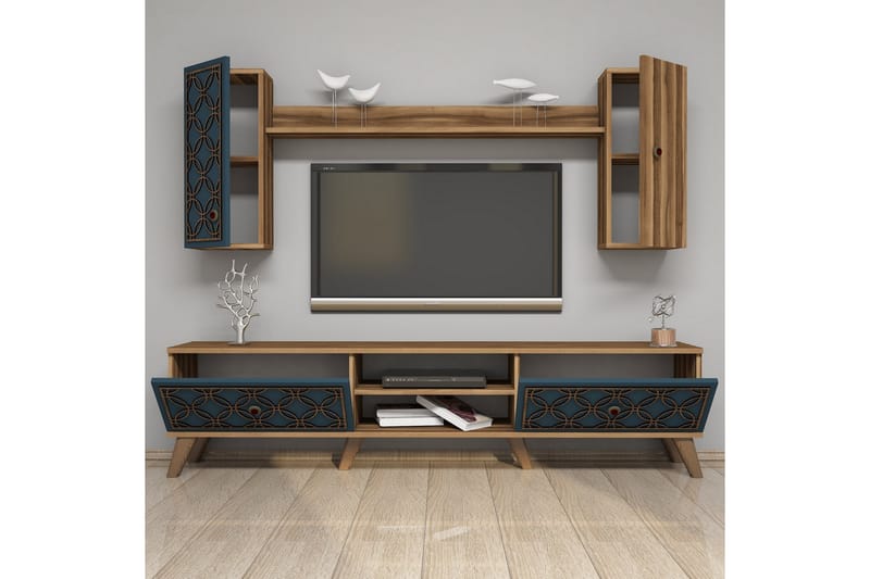 VARRED TV-Möbelset 180 cm Brun - Brun - Möbler - Vardagsrum - Tv-möbler & mediamöbler - Tv-möbelset