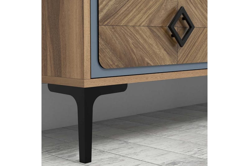 VARRED TV-Möbelset 180 cm Brun/Blå - Möbler - Vardagsrum - Tv-möbler & mediamöbler - Tv-möbelset