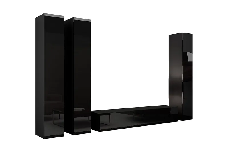Vasil TV-möbelset 300x40x180 cm - Vit - Möbler - Vardagsrum - Tv-möbler & mediamöbler - Tv-möbelset
