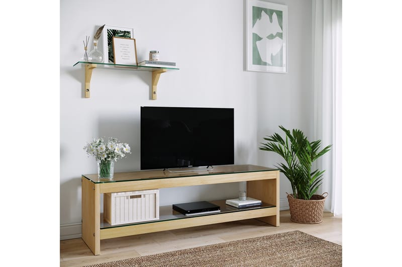 ZABAVA TV-möbelset 140 cm Brun - Tv-möbelset