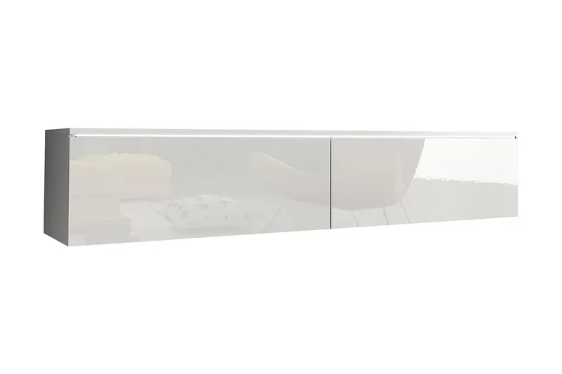 Cuguen TV-bänk 140 cm LED-belysning - Vit/Vit LED - Möbler - Vardagsrum - Tv-möbler & mediamöbler - Tv-bänkar