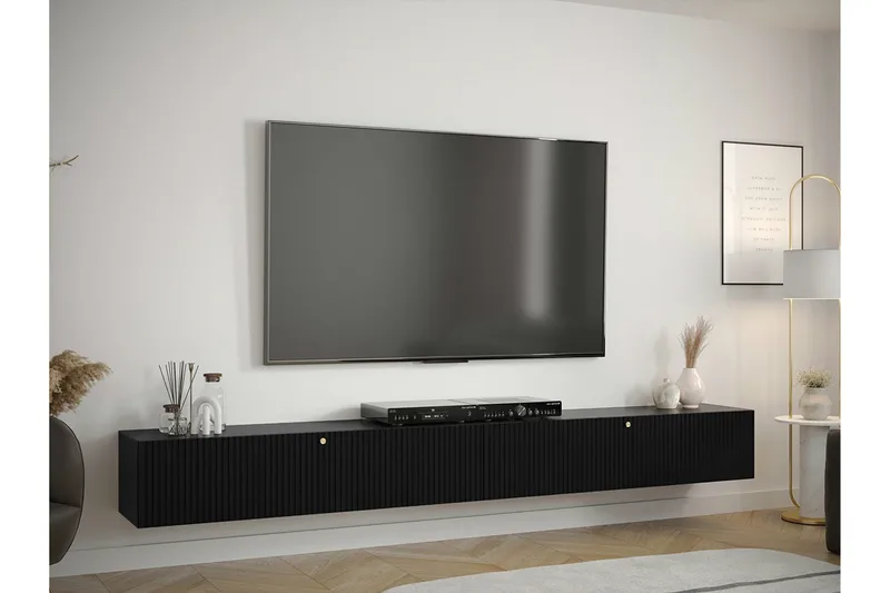 Dunvegan Tv-skåp 300 cm Black - Möbler - Vardagsrum - Tv-möbler & mediamöbler - Tv-bänkar