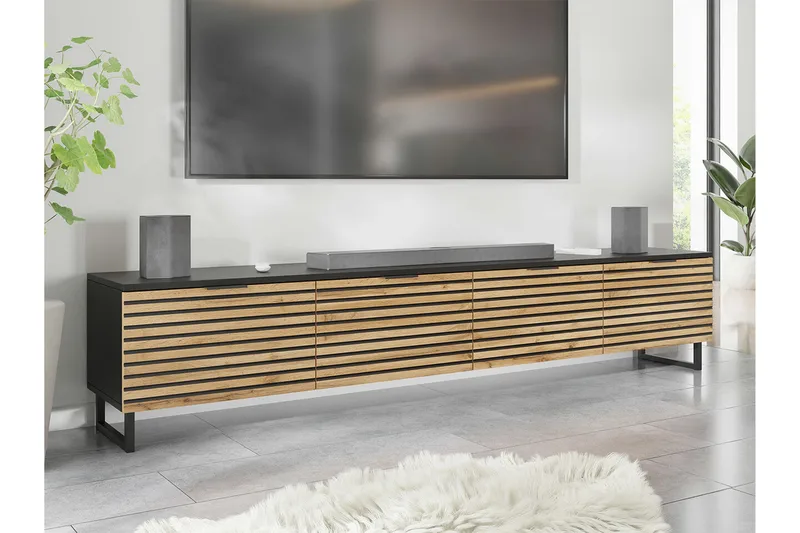 Galbally Tv-skåp 200 cm - Brun - Möbler - Vardagsrum - Tv-möbler & mediamöbler - Tv-skåp