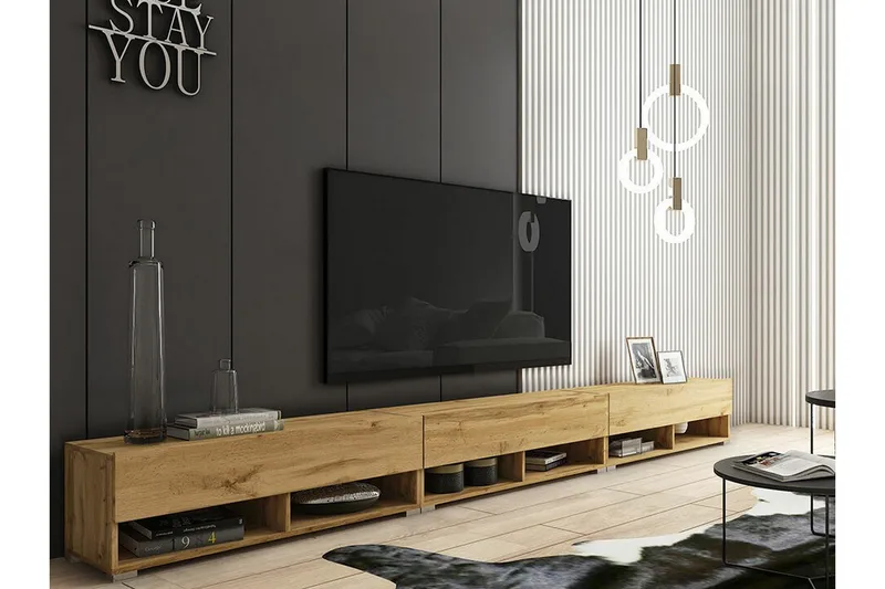 Galbally Tv-skåp 300 cm Brown - Möbler - Vardagsrum - Tv-möbler & mediamöbler - Tv-bänkar
