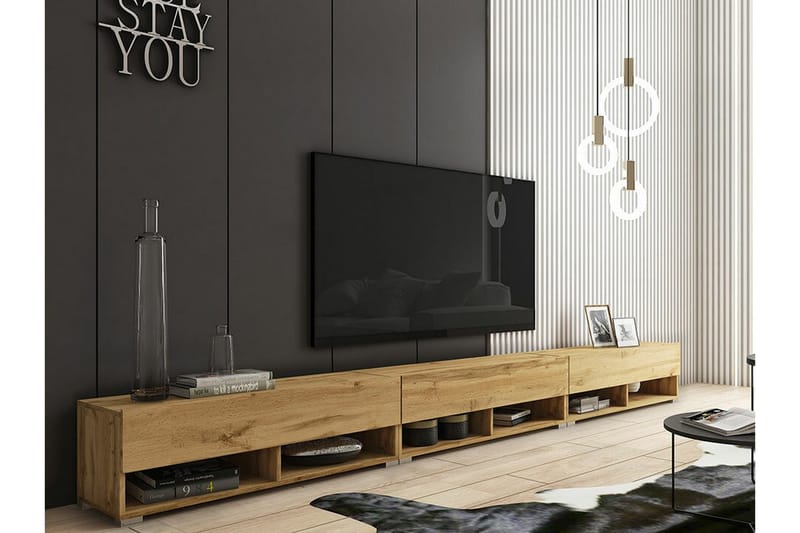 Galbally Tv-skåp 300 cm Brun - Möbler - Vardagsrum - Tv-möbler & mediamöbler - Tv-skåp
