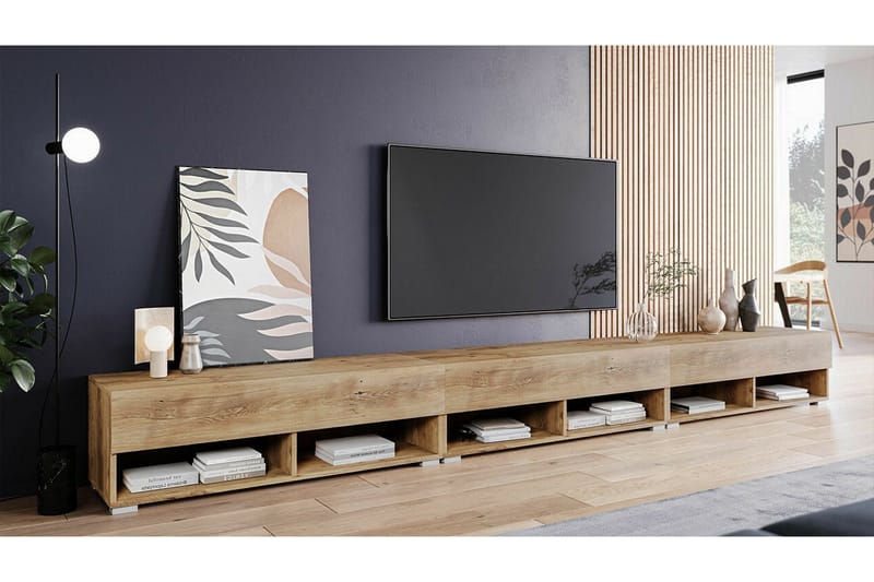 Galbally Tv-skåp 300 cm NO_BRAND Brown - Möbler - Vardagsrum - Tv-möbler & mediamöbler - Tv-bänkar