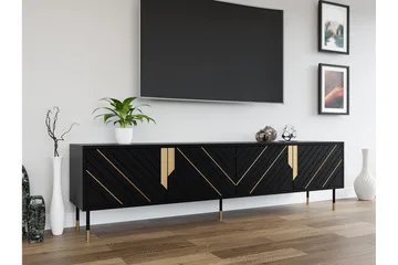 Juniskär Tv-skåp 204 cm - Svart - Möbler - Vardagsrum - Tv-möbler & mediamöbler - Tv-bänkar