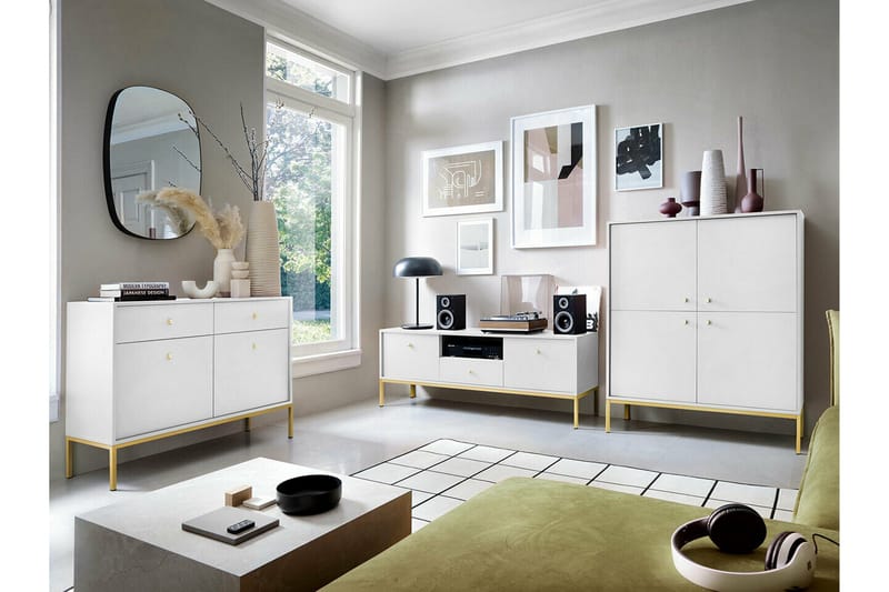 Klinkerville Tv-skåp 154 cm - Vit - Möbler - Vardagsrum - Tv-möbler & mediamöbler - Tv-skåp