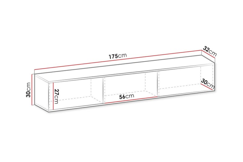 Klinkerville Tv-skåp 175 cm - Cream - Möbler - Vardagsrum - Tv-möbler & mediamöbler - Tv-skåp