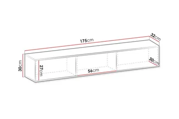 Klinkerville Tv-skåp 175 cm - Svart - Möbler - Vardagsrum - Tv-möbler & mediamöbler - Tv-bänkar