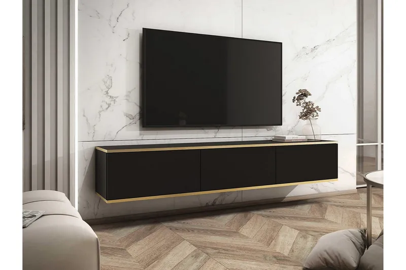 Klinkerville Tv-skåp 175 cm - Svart - Möbler - Vardagsrum - Tv-möbler & mediamöbler - Tv-skåp