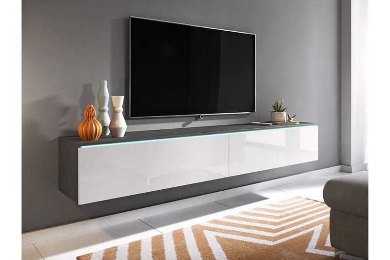 MEILLAC Tv-skåp 180 cm Vit - Möbler - Vardagsrum - Tv-möbler & mediamöbler - Tv-skåp