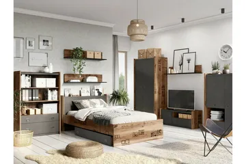 Rathmore Tv-skåp 110 cm - Grå - Möbler - Vardagsrum - Tv-möbler & mediamöbler - Tv-bänkar