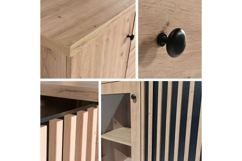 Rosehall Tv-skåp 124 cm Black - Möbler - Vardagsrum - Tv-möbler & mediamöbler - Tv-skåp