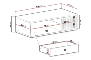 Rosehall Tv-skåp 124 cm - Möbler - Vardagsrum - Tv-möbler & mediamöbler - Tv-bänkar