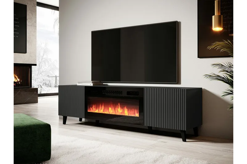 Strontian Tv-skåp 181 cm Scandinavian Choice Anthracite - Antracit - Möbler - Vardagsrum - Tv-möbler & mediamöbler - Tv-bänkar