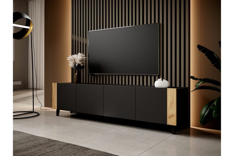 Strontian Tv-skåp 201 cm Scandinavian Choice Black - Möbler - Vardagsrum - Tv-möbler & mediamöbler - Tv-skåp