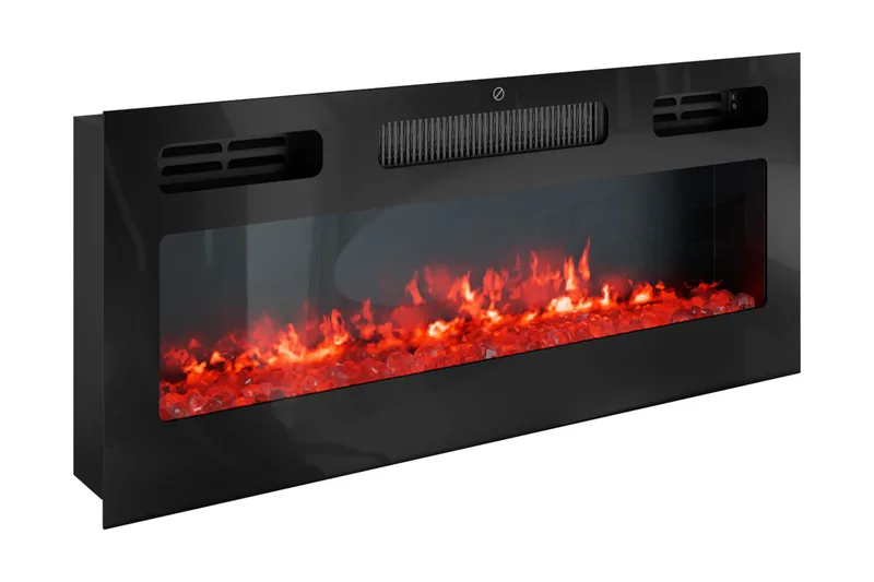 Tv bänk Glenndalemed Förvaring + LED kamin + Belysning 190 cm - Möbler - Vardagsrum - Tv-möbler & mediamöbler - Tv-skåp