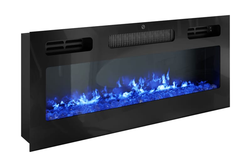 Tv bänk Glenndalemed Förvaring + LED kamin + Belysning 190 cm - Möbler - Vardagsrum - Tv-möbler & mediamöbler - Tv-skåp