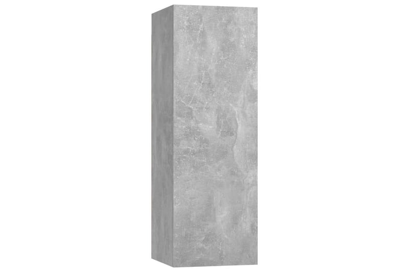 TV-skåp 4 delar betonggrå 30,5x30x90 cm spånskiva - Grå - Möbler - Vardagsrum - Tv-möbler & mediamöbler - Tv-skåp