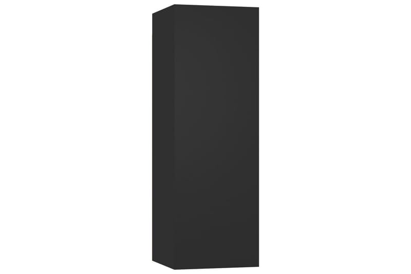 TV-skåp 4 delar svart 30,5x30x90 cm spånskiva - Svart - Möbler - Vardagsrum - Tv-möbler & mediamöbler - Tv-skåp