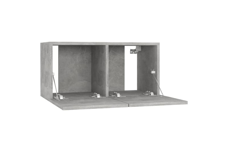 TV-skåp 4 st betonggrå 60x30x30 cm spånskiva - Grå - Möbler - Vardagsrum - Tv-möbler & mediamöbler - Tv-skåp