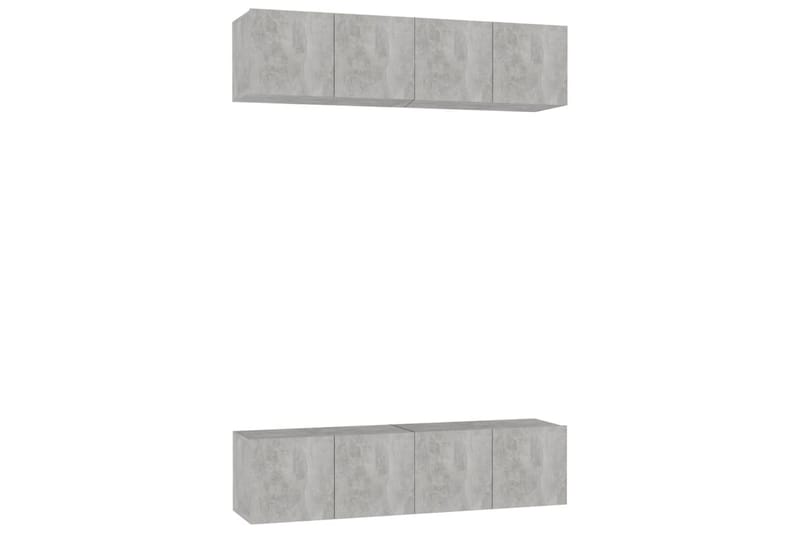 TV-skåp 4 st betonggrå 60x30x30 cm spånskiva - Grå - Möbler - Vardagsrum - Tv-möbler & mediamöbler - Tv-skåp
