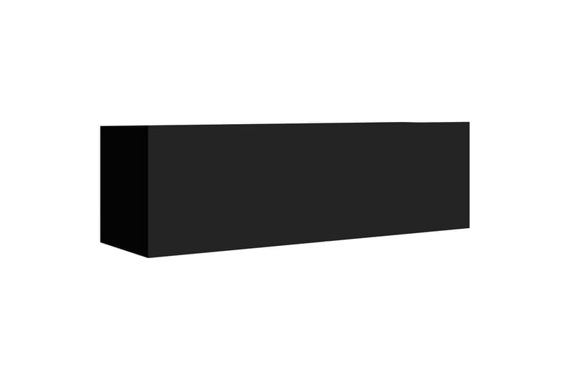 TV-skåp 4 st svart 100x30x30 cm spånskiva - Svart - Möbler - Vardagsrum - Tv-möbler & mediamöbler - Tv-skåp