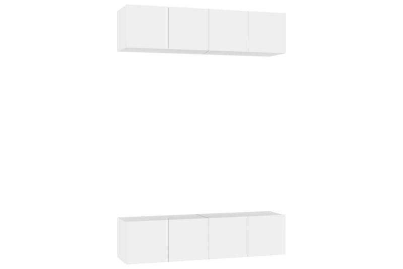 TV-skåp 4 st vit 60x30x30 cm spånskiva - Vit - Möbler - Vardagsrum - Tv-möbler & mediamöbler - Tv-skåp