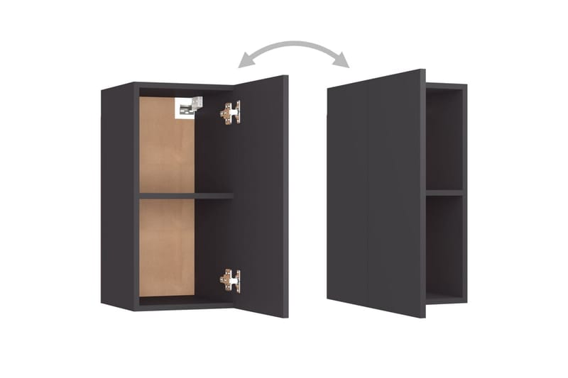 TV-skåp 7 delar grå 30,5x30x60 cm spånskiva - Grå - Möbler - Vardagsrum - Tv-möbler & mediamöbler - Tv-skåp