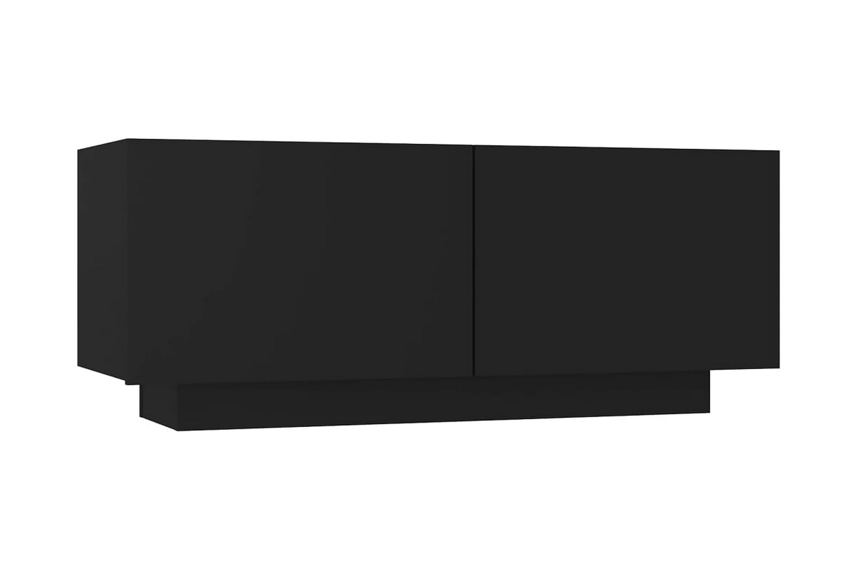 TV-skåp svart 100x35x40 cm spånskiva – Svart