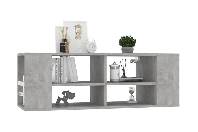 Väggmonterat tv-skåp betonggrå 102x35x35 cm spånskiva - Grå - Möbler - Vardagsrum - Tv-möbler & mediamöbler - Tv-skåp