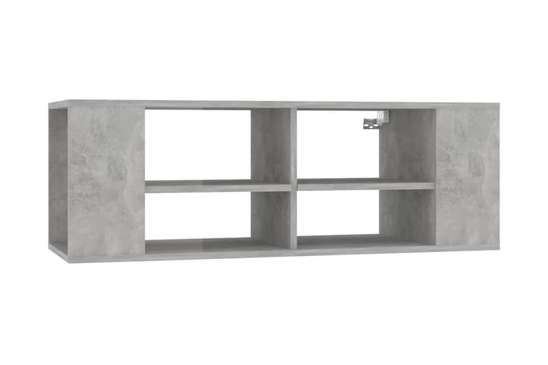 Väggmonterat tv-skåp betonggrå 102x35x35 cm spånskiva - Grå - Möbler - Vardagsrum - Tv-möbler & mediamöbler - Tv-skåp
