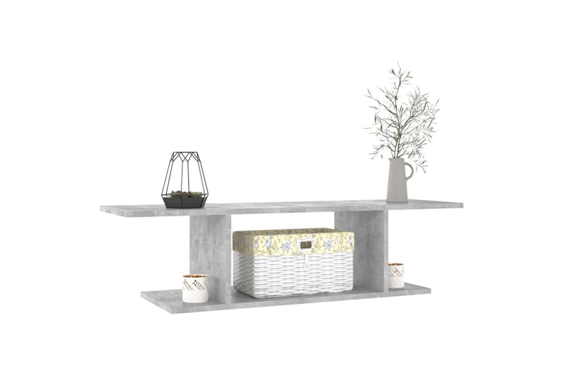 Väggmonterat tv-skåp betonggrå 103x30x26,5 cm - Grå - Möbler - Vardagsrum - Tv-möbler & mediamöbler - Tv-skåp