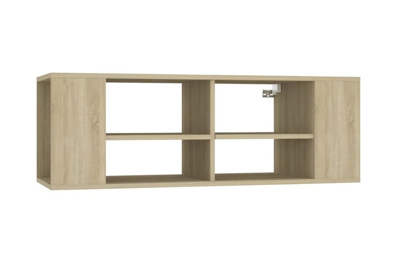 Väggmonterat tv-skåp sonoma-ek 102x35x35 cm spånskiva - Brun - Möbler - Vardagsrum - Tv-möbler & mediamöbler - Tv-skåp