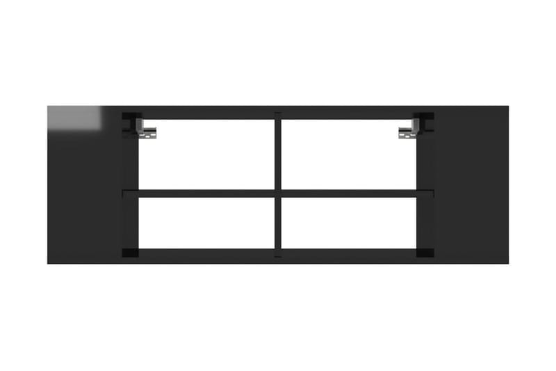 Väggmonterat tv-skåp svart högglans 102x35x35 cm spånskiva - Svart - Möbler - Vardagsrum - Tv-möbler & mediamöbler - Tv-skåp