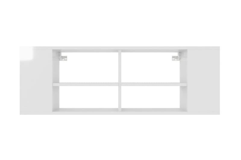 Väggmonterat tv-skåp vit högglans 102x35x35 cm spånskiva - Vit - Möbler - Vardagsrum - Tv-möbler & mediamöbler - Tv-skåp