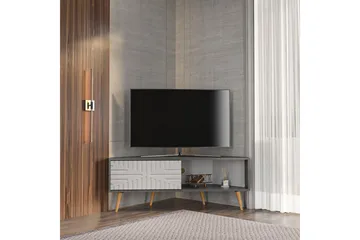Abbas Tv-bänk 140 cm - Antracit/Vit - Möbler - Vardagsrum - Tv-möbler & mediamöbler - Tv-bänkar