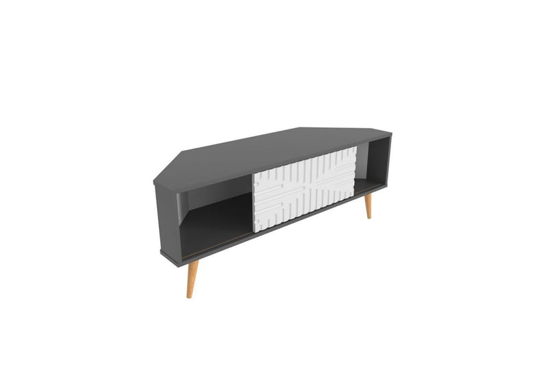 Abbas Tv-bänk 140 cm - Antracit/Vit - Möbler - Vardagsrum - Tv-möbler & mediamöbler - Tv-bänkar