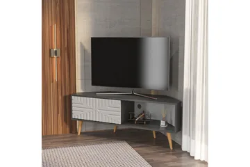 Abbas Tv-bänk 140 cm - Antracit/Vit - Möbler - Vardagsrum - Tv-möbler & mediamöbler - Tv-bänkar