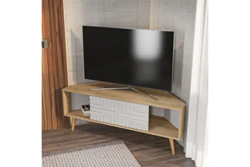 Abbas Tv-bänk 140 cm - Ek/Vit - Möbler - Vardagsrum - Tv-möbler & mediamöbler - Tv-bänkar