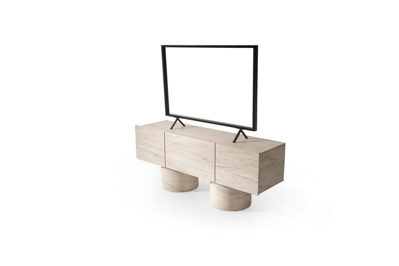 Abbas Tv-bänk 150 cm - Travertine - Möbler - Vardagsrum - Tv-möbler & mediamöbler - Tv-bänkar