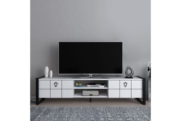 Abbas Tv-bänk 184 cm - Vit/Svart - Möbler - Vardagsrum - Tv-möbler & mediamöbler - Tv-bänkar
