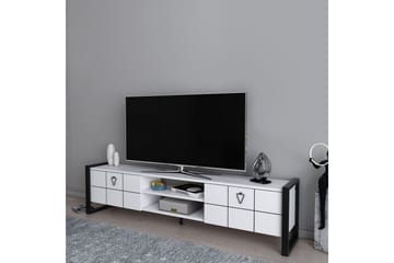Abbas Tv-bänk 184 cm - Vit/Svart - Möbler - Vardagsrum - Tv-möbler & mediamöbler - Tv-bänkar