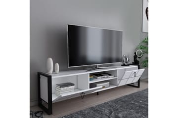 Abbas Tv-bänk 184 cm - Vit/Svart - Möbler - Vardagsrum - Tv-möbler & mediamöbler - Tv-bänkar