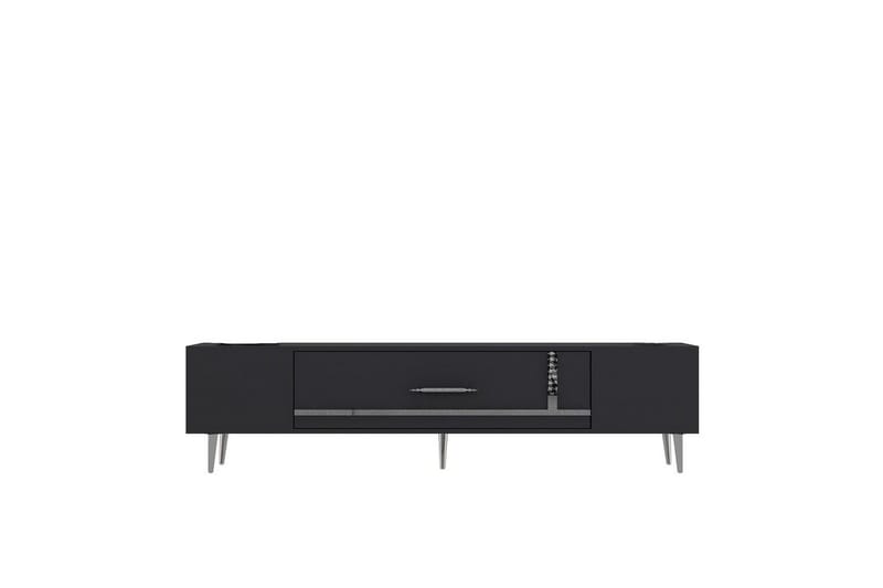 Aldor Tv-bänk 150 cm, Antracit/Silver
