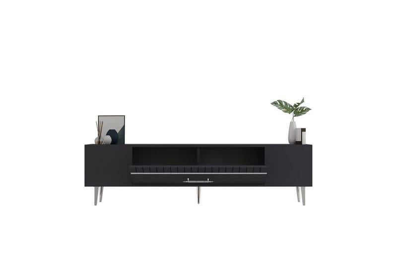 Anira Tv-bänk 150 cm - Antracit/Silver - Möbler - Vardagsrum - Tv-möbler & mediamöbler - Tv-bänkar